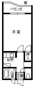 エスポアールエデン 2階 1K 賃貸物件詳細
