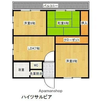 鹿児島県鹿児島市宇宿7丁目 宇宿駅 3DK マンション 賃貸物件詳細