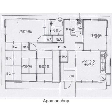 鹿児島県鹿児島市上福元町 慈眼寺駅 4DK 一戸建て 賃貸物件詳細
