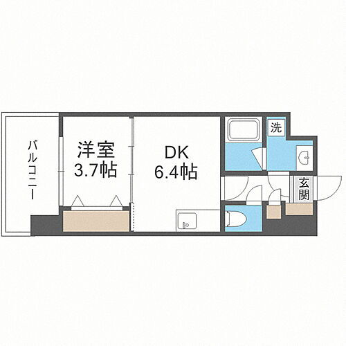 ブランシエスタ千早ＲＪＲ 4階 1DK 賃貸物件詳細