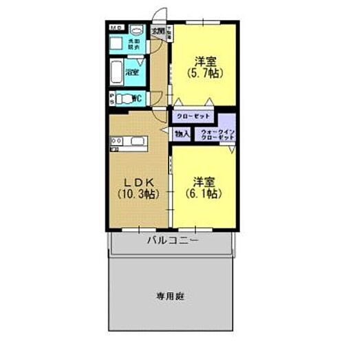 鹿児島県姶良市東餅田 帖佐駅 2LDK マンション 賃貸物件詳細