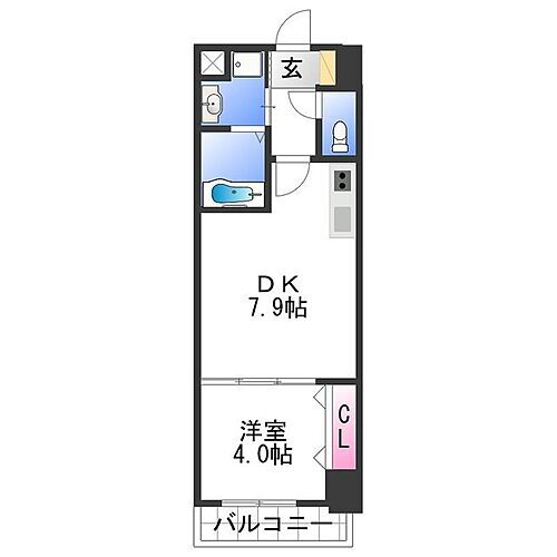 シャルマンフジ和歌山駅前 8階 1DK 賃貸物件詳細