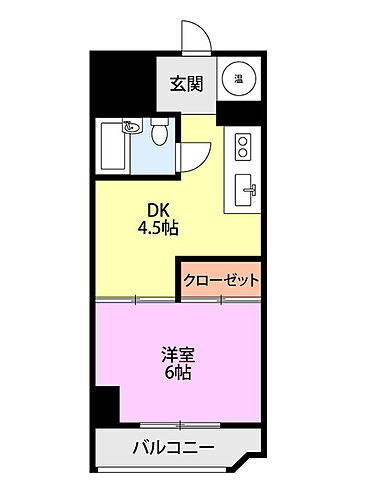 チサンマンション南浜 9階 1DK 賃貸物件詳細