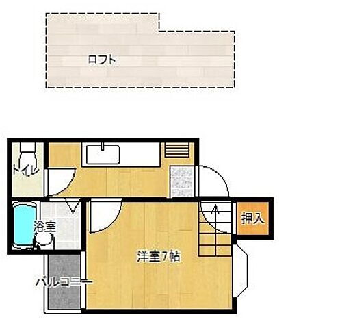 プチハイム六本松 2階 1K 賃貸物件詳細