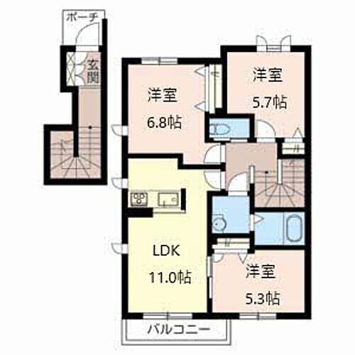 アンビエラ 2階 3LDK 賃貸物件詳細