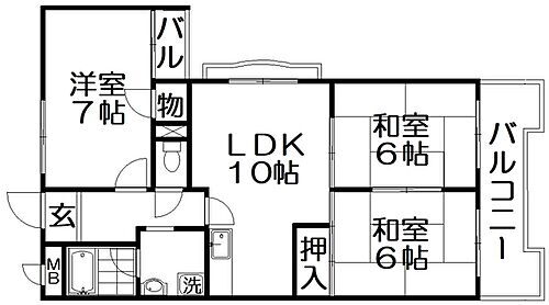 大阪府寝屋川市木屋元町 香里園駅 3LDK マンション 賃貸物件詳細