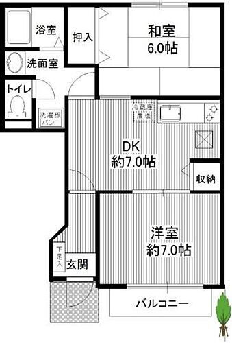 ガーデントップヒルズＡ２ 1階 2DK 賃貸物件詳細