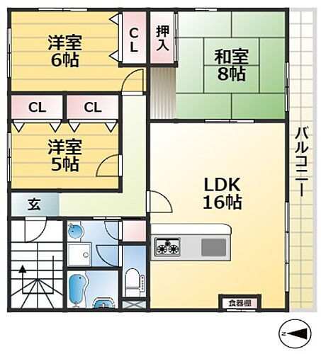 兵庫県神戸市長田区菅原通2丁目 兵庫駅 3LDK マンション 賃貸物件詳細