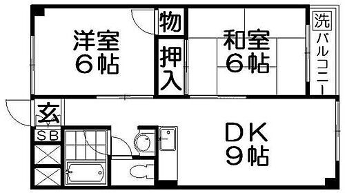 大阪府寝屋川市太秦緑が丘 寝屋川公園駅 2DK マンション 賃貸物件詳細