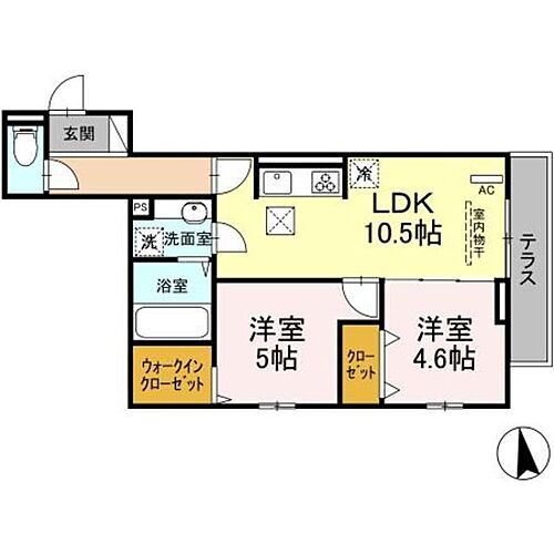 オーヴェスト深大寺 2階 2LDK 賃貸物件詳細