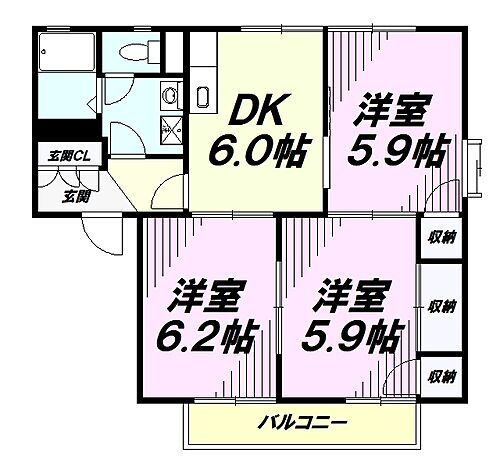 東京都八王子市叶谷町1075-1 八王子駅 3DK アパート 賃貸物件詳細