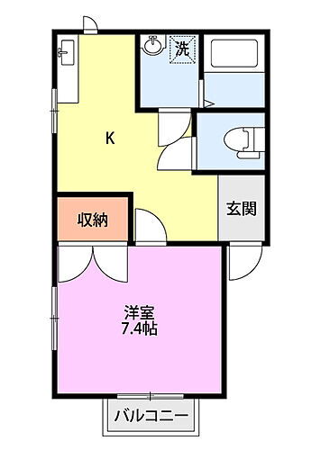 新潟県新潟市西区小新 小針駅 1K アパート 賃貸物件詳細