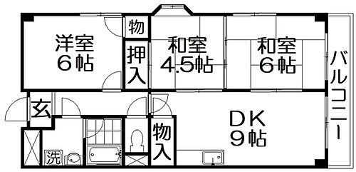 大阪府寝屋川市東神田町 萱島駅 3DK マンション 賃貸物件詳細