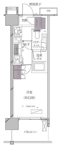 東京都港区海岸３丁目 田町駅 1K マンション 賃貸物件詳細