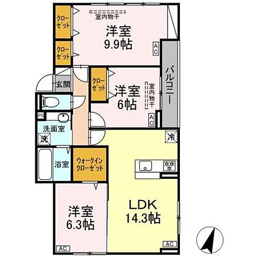 東京都町田市原町田2丁目 町田駅 3LDK アパート 賃貸物件詳細