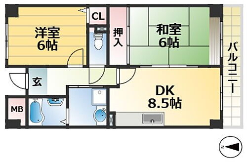 兵庫県神戸市長田区御船通2丁目 高速長田駅 1DK マンション 賃貸物件詳細