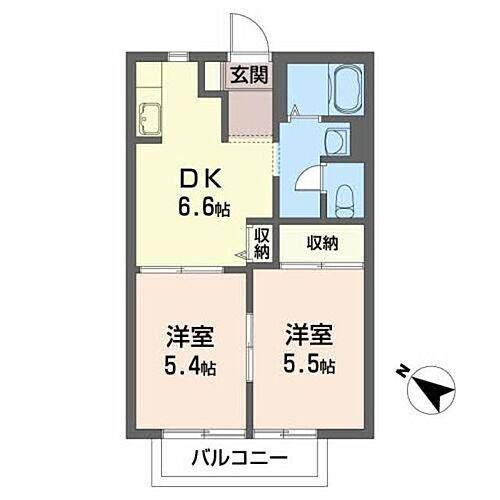 福島県郡山市八山田西5丁目110 郡山富田駅 2DK アパート 賃貸物件詳細