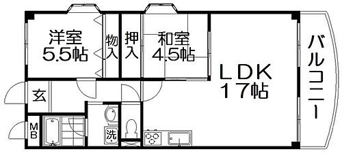 大阪府枚方市東田宮1丁目 枚方市駅 2LDK マンション 賃貸物件詳細