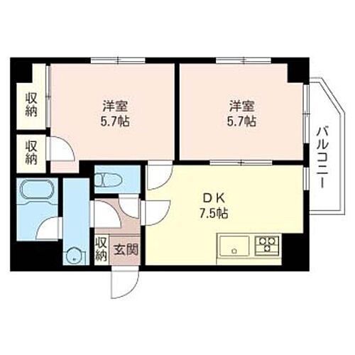 神奈川県横浜市港南区港南中央通2-9 上大岡駅 2DK マンション 賃貸物件詳細