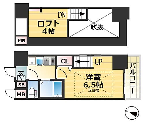 エステムコート神戸県庁前ＩＩＩフィエルテ 9階 1K 賃貸物件詳細