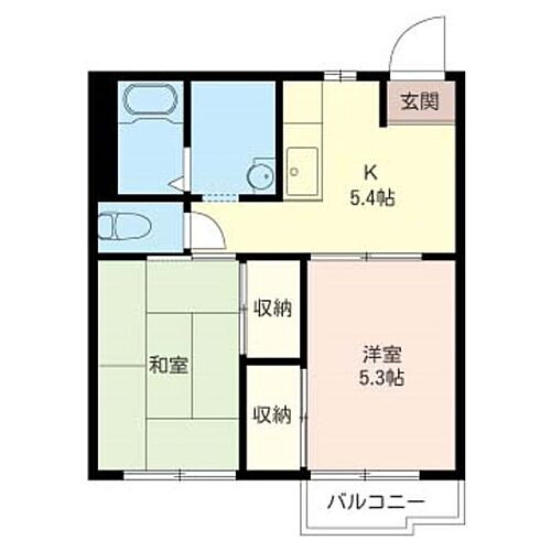 神奈川県厚木市旭町5丁目40-13 本厚木駅 2K アパート 賃貸物件詳細