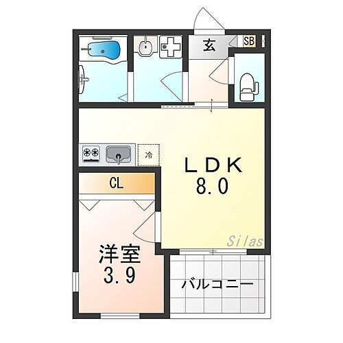 大阪府高石市取石2丁目 富木駅 1LDK アパート 賃貸物件詳細