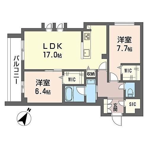 ＷＴＢ大塚 2階 2LDK 賃貸物件詳細