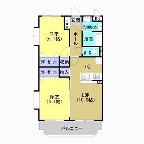 栃木県栃木市城内町2丁目 栃木駅 2LDK マンション 賃貸物件詳細