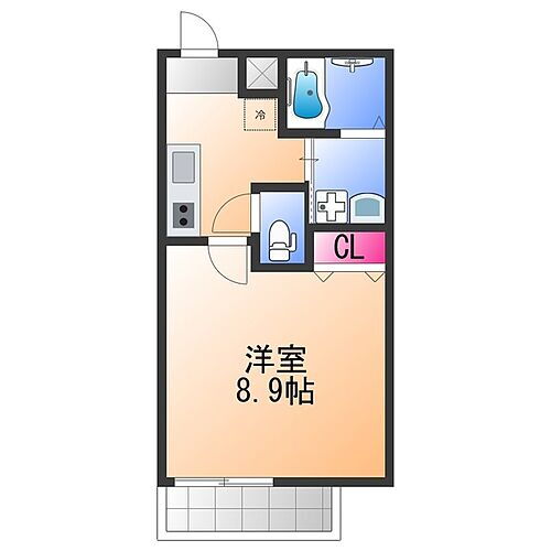 大阪府泉佐野市上町2丁目 泉佐野駅 1K アパート 賃貸物件詳細
