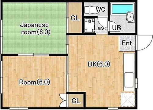 ジーライズ福生熊川 1階 2DK 賃貸物件詳細