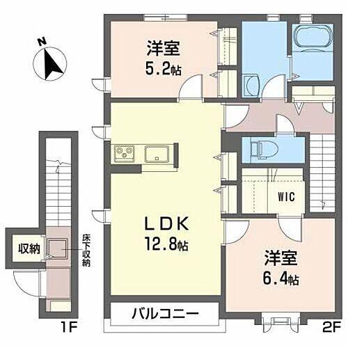 そらりすの庄Ｅ 2階 2LDK 賃貸物件詳細