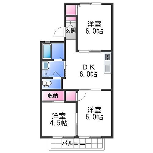和歌山県和歌山市木ノ本 八幡前駅 3DK アパート 賃貸物件詳細