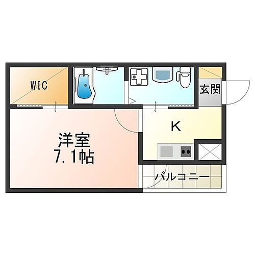 大阪府大阪市東住吉区住道矢田1丁目 矢田駅 1K アパート 賃貸物件詳細