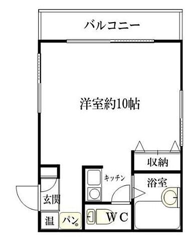 パンルネックス・クリスタル大濠Ｉ 2階 ワンルーム 賃貸物件詳細