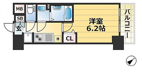兵庫県神戸市中央区相生町5丁目 神戸駅 1K マンション 賃貸物件詳細