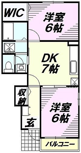 埼玉県川越市南大塚１丁目 南大塚駅 2DK アパート 賃貸物件詳細