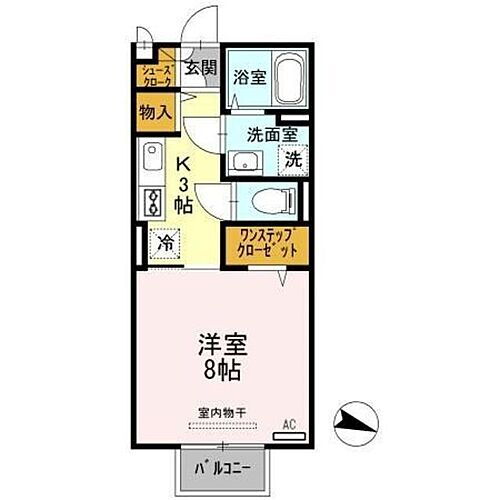 シクルアヴェニュー 2階 1K 賃貸物件詳細