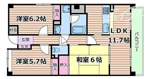 大阪府吹田市出口町 豊津駅 3LDK マンション 賃貸物件詳細