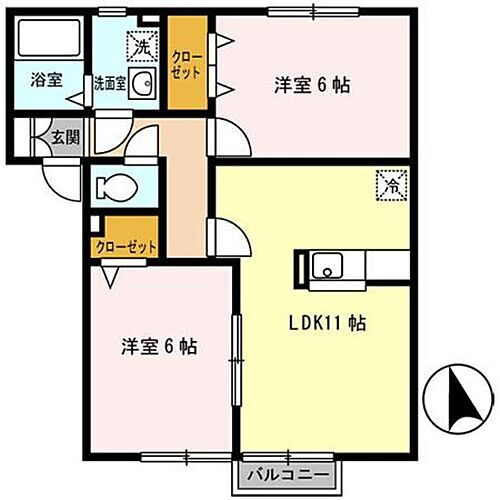 大阪府東大阪市東鴻池町5丁目 鴻池新田駅 2LDK アパート 賃貸物件詳細