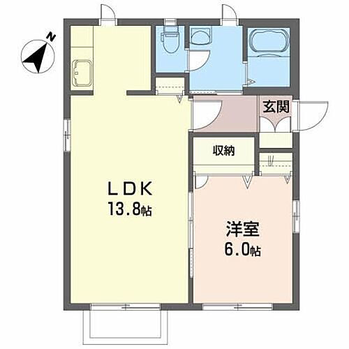 グランブルー 2階 1LDK 賃貸物件詳細