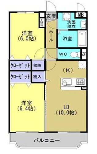 栃木県栃木市箱森町 新栃木駅 2LDK マンション 賃貸物件詳細