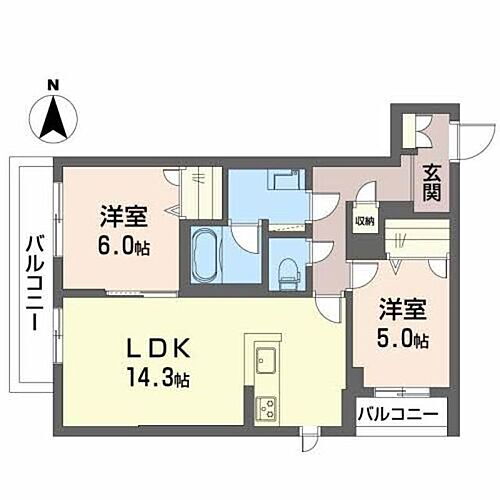 すばる　レフィアンス 3階 2LDK 賃貸物件詳細