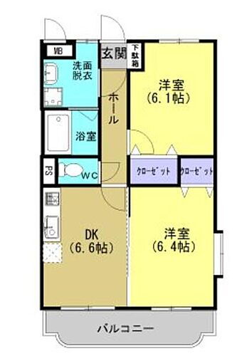 栃木県栃木市薗部町2丁目 栃木駅 2DK マンション 賃貸物件詳細
