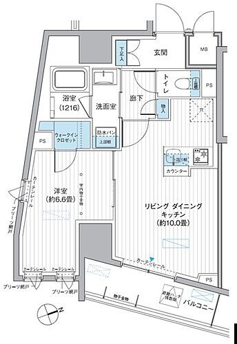 東京都台東区駒形1丁目3-11 蔵前駅 1LDK マンション 賃貸物件詳細