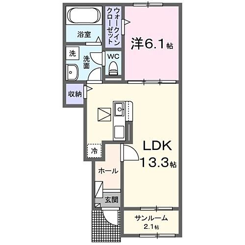 和歌山県和歌山市西庄 西ノ庄駅 1LDK アパート 賃貸物件詳細