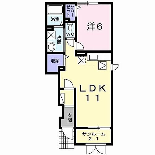 伊万里ＩＩ 1階 1LDK 賃貸物件詳細