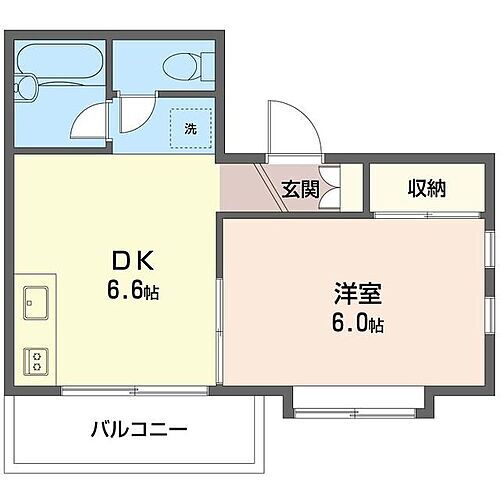 フラワーマンション 1階 1DK 賃貸物件詳細