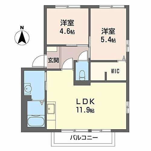 フレグランス宮西ＩＩ 2階 2LDK 賃貸物件詳細