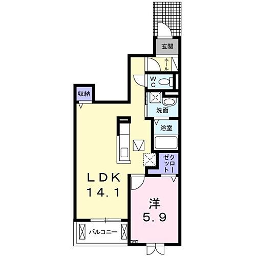 大阪府和泉市葛の葉町1丁目 北信太駅 1LDK アパート 賃貸物件詳細
