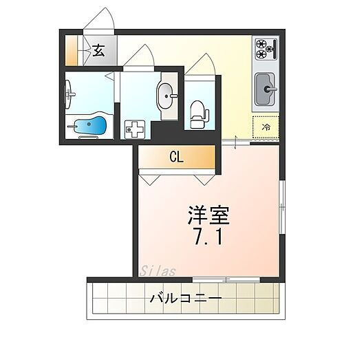 大阪府堺市北区北花田町2丁 北花田駅 1K アパート 賃貸物件詳細